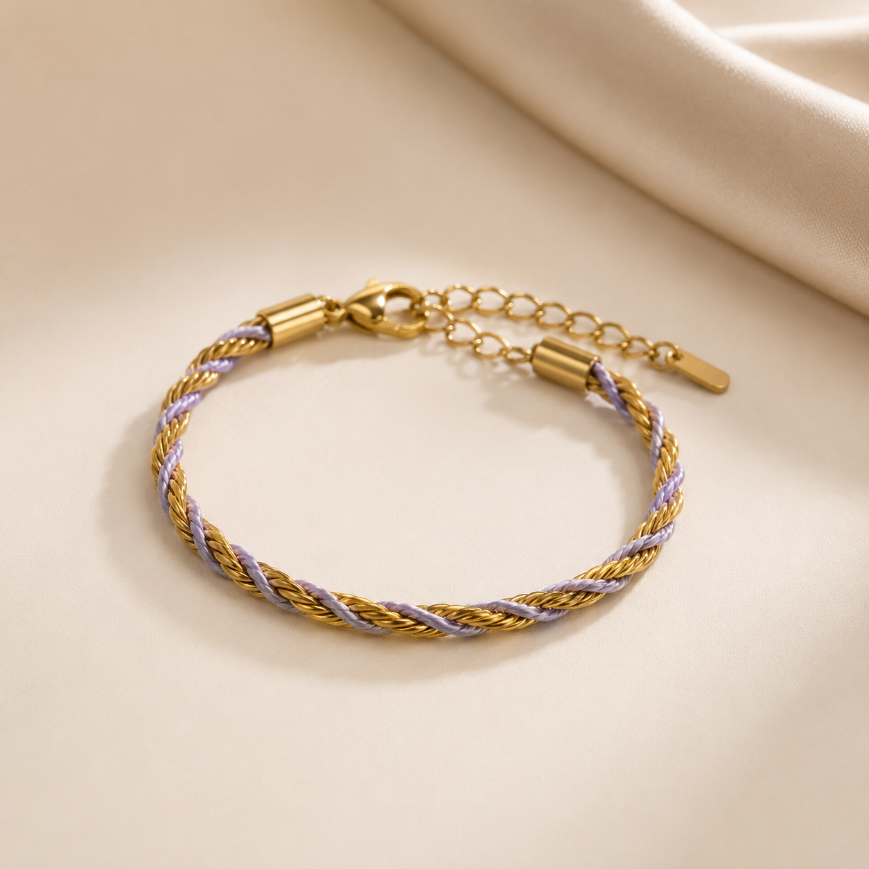 Lavender Twist Bracelet
