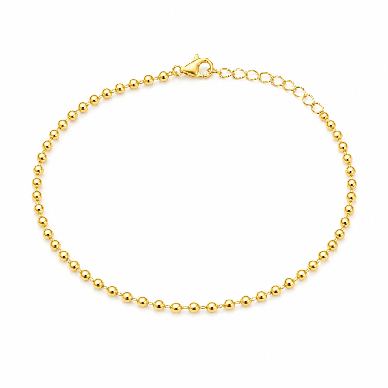 Golden Beads Anklet