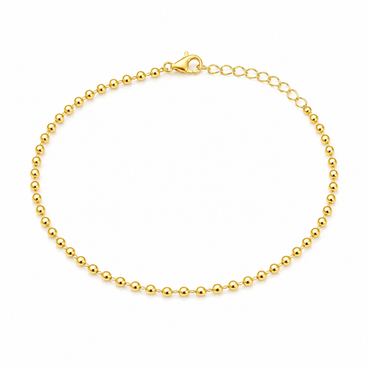 Golden Beads Anklet