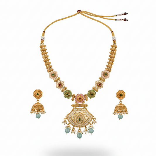 Aadhira Pastel Meenakari Set