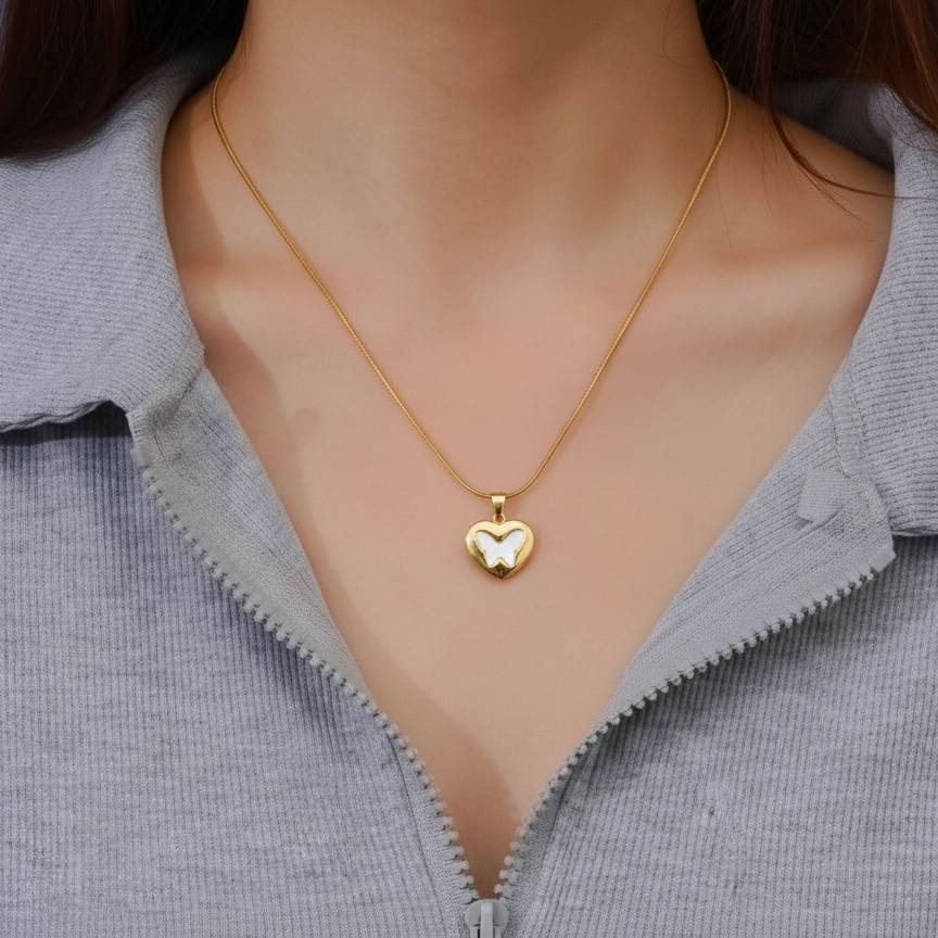 Sleek Butterfly Necklace
