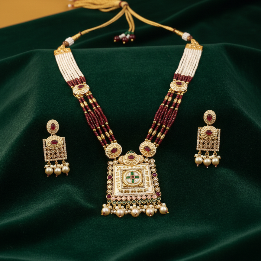 Rajkantha Temple Kundan Haar