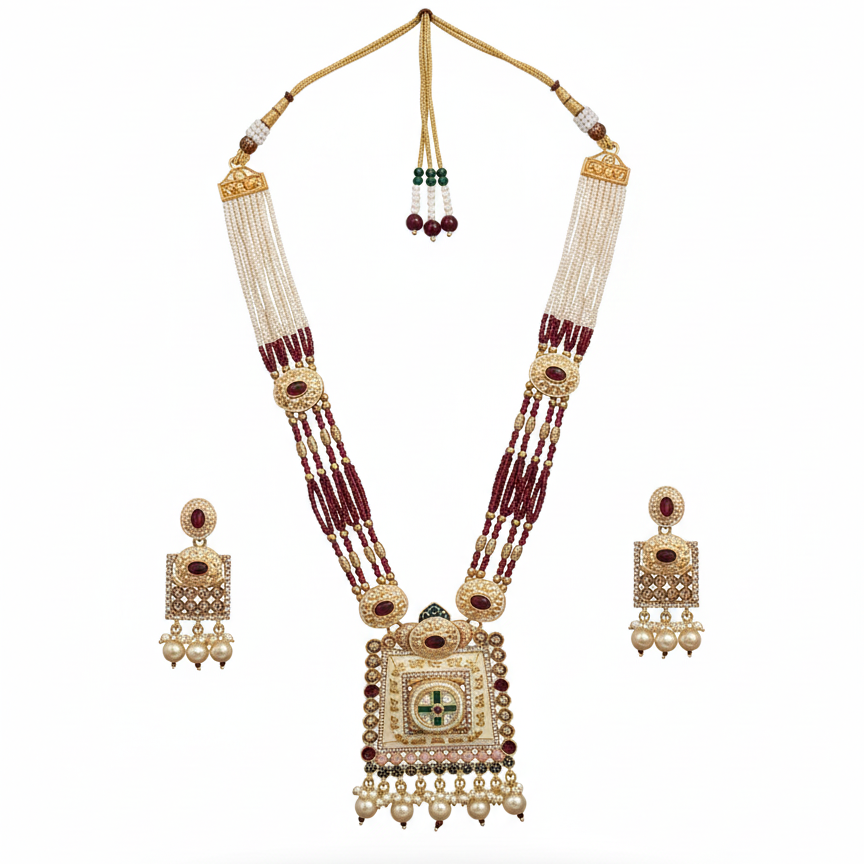 Rajkantha Temple Kundan Haar