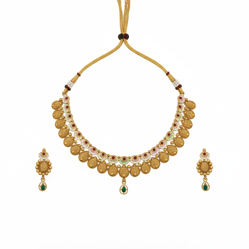 Samriddhi Temple Coins Haar