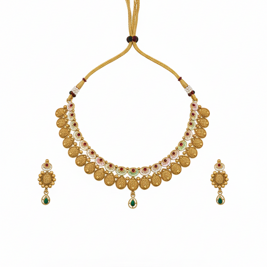 Samriddhi Temple Coins Haar