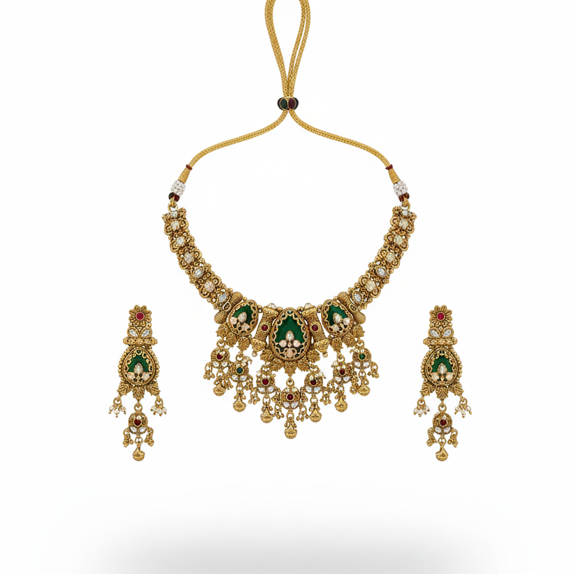 Rajtara Meenakari Bridal Set