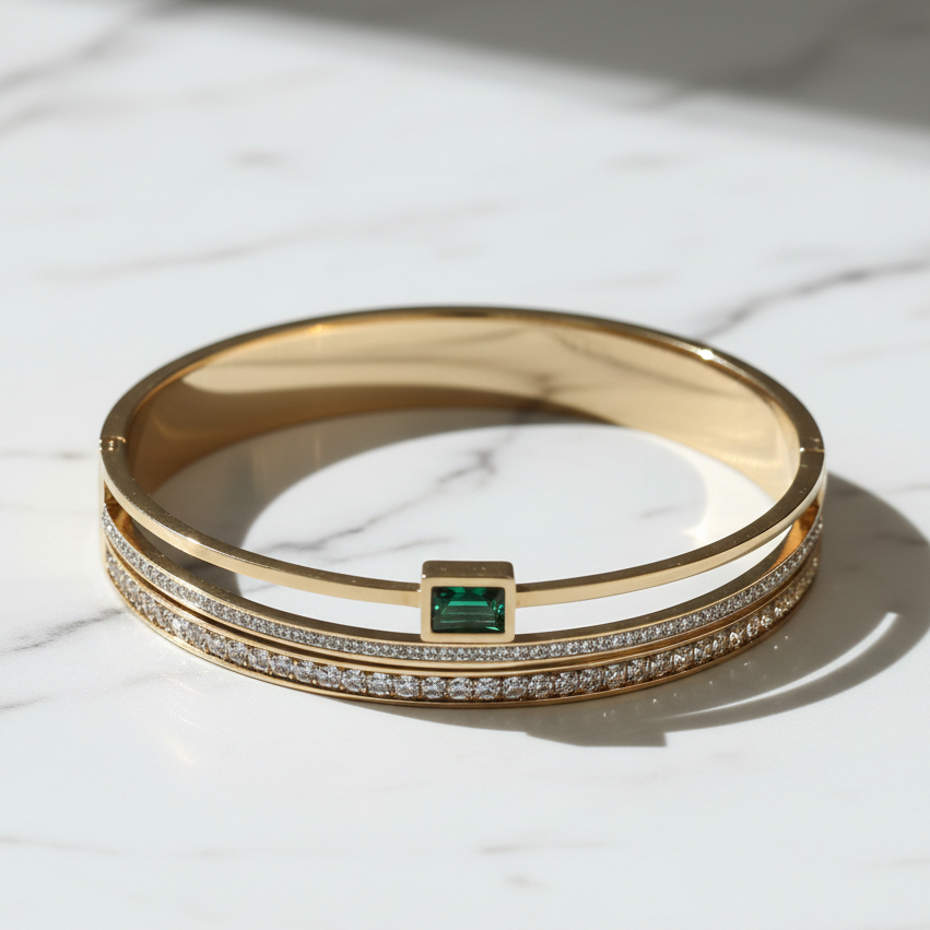 Emerald Aura Bracelet