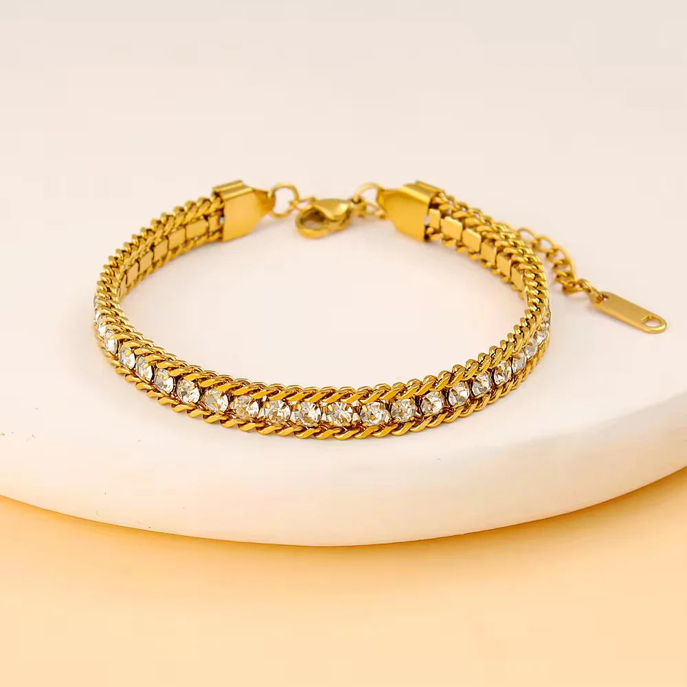 Celesta Weave Tennis Bracelet