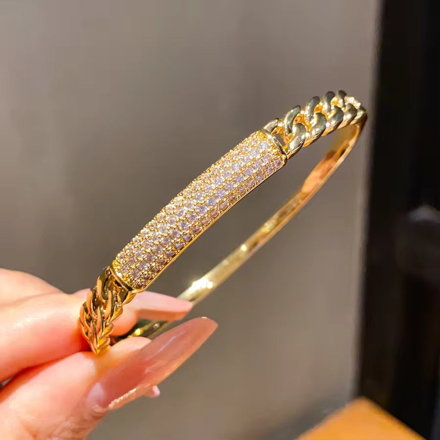 Cuban Pave Bracelet