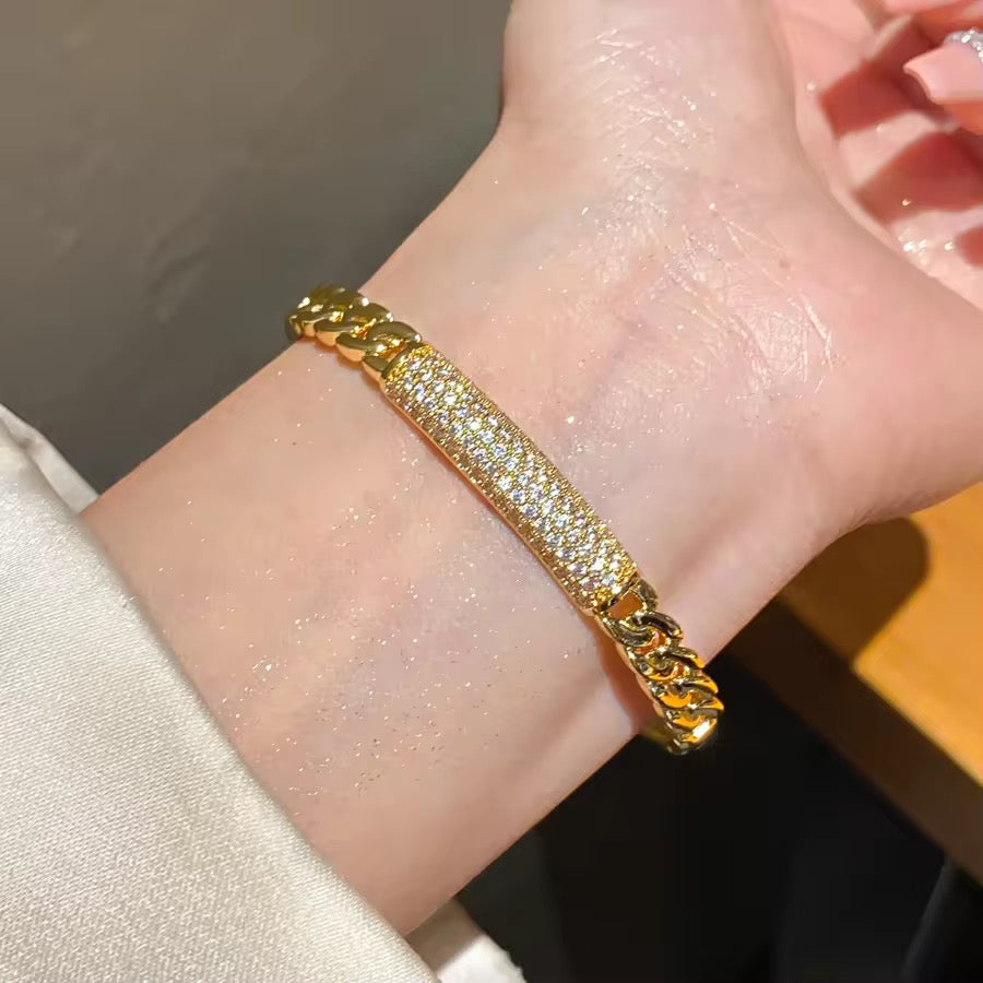 Cuban Pave Bracelet