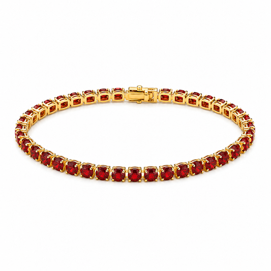 Red Tennis Bracelet