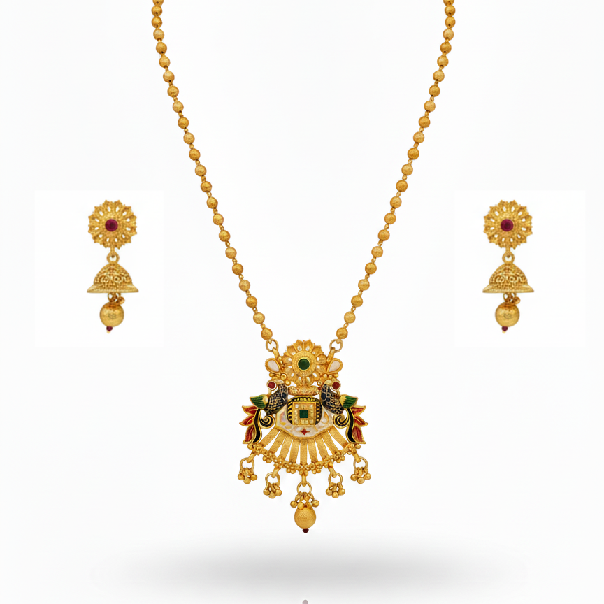 Peacock Rajwadi Mangalsutra