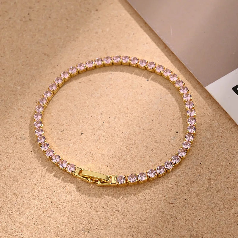 Pink Tennis Bracelet