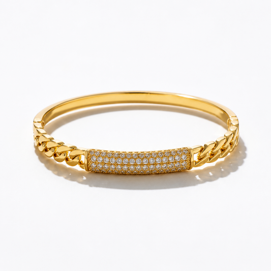 Cuban Pave Bracelet