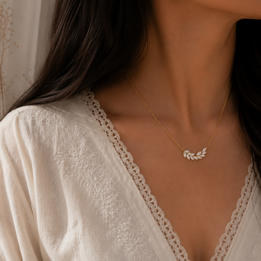 Olive Leaf Necklace