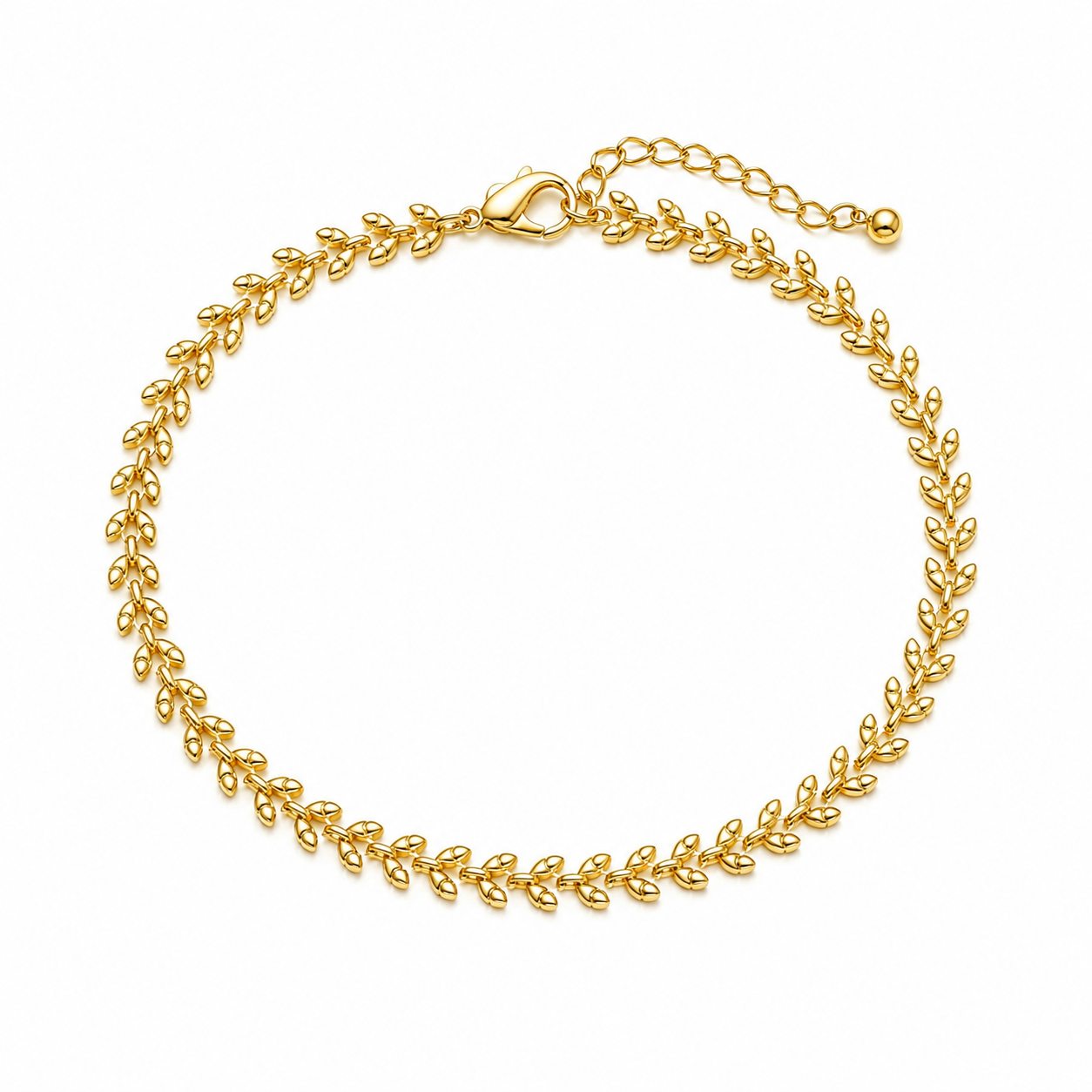 Olive Leaf Anklet