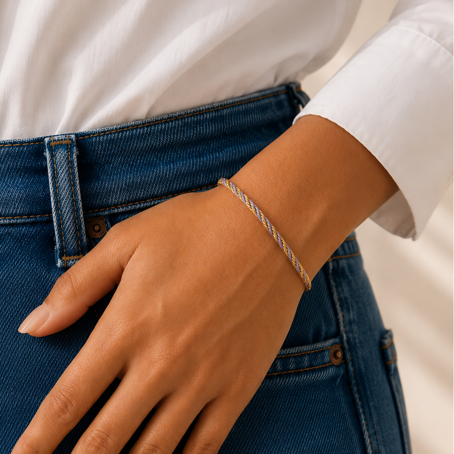 Lavender Twist Bracelet