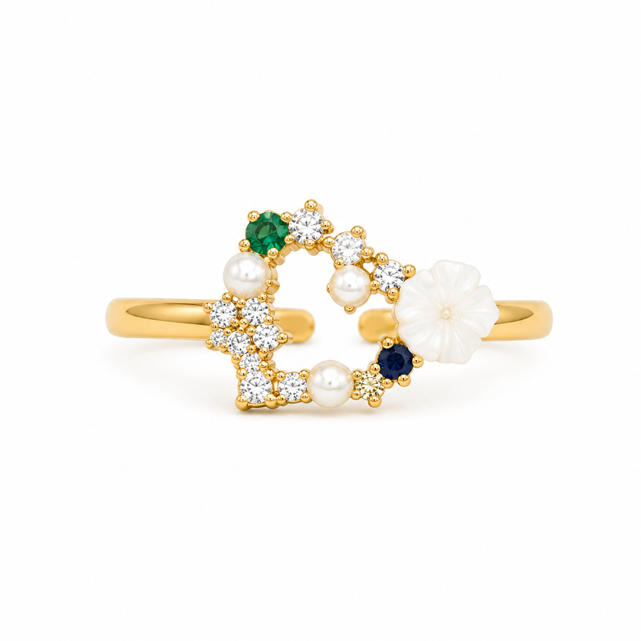 Blooming Heart Ring
