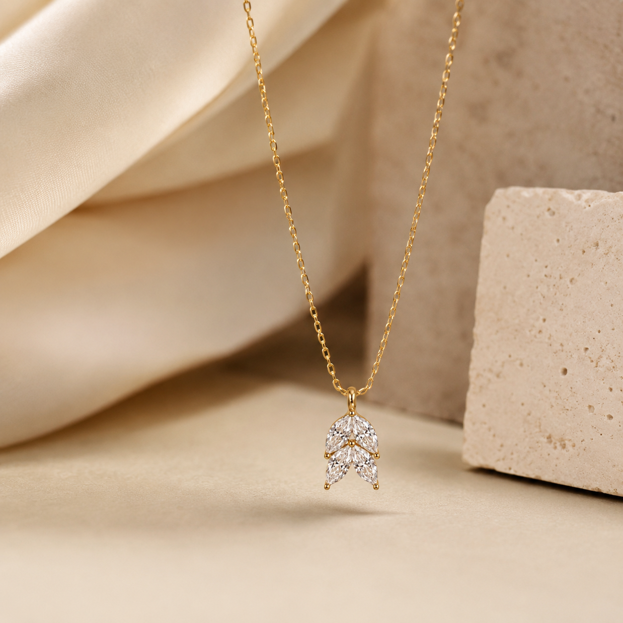Celeste Leaf Necklace