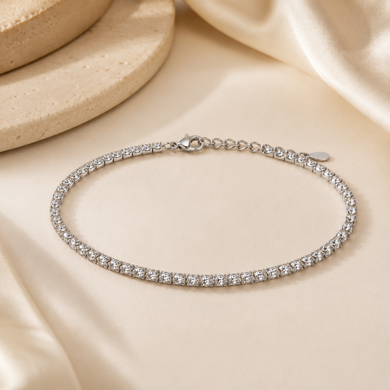 Infinity Zircon Tennis Anklets
