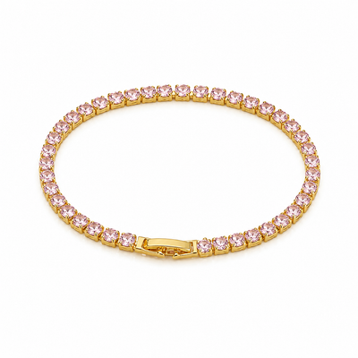 Pink Tennis Bracelet
