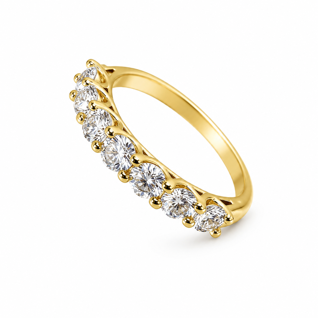 Diamond Crescent Ring