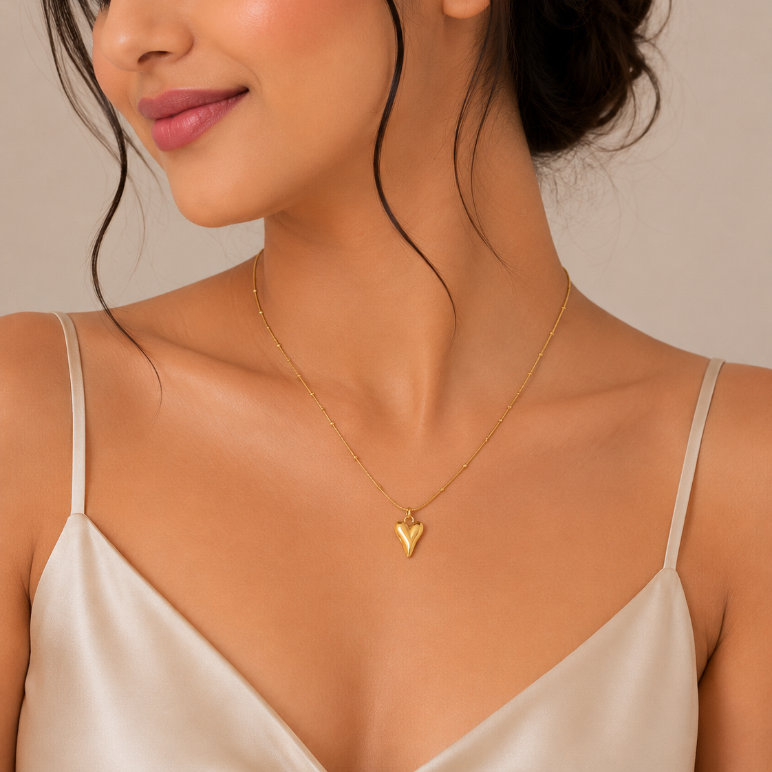 Beaded Heart Necklace
