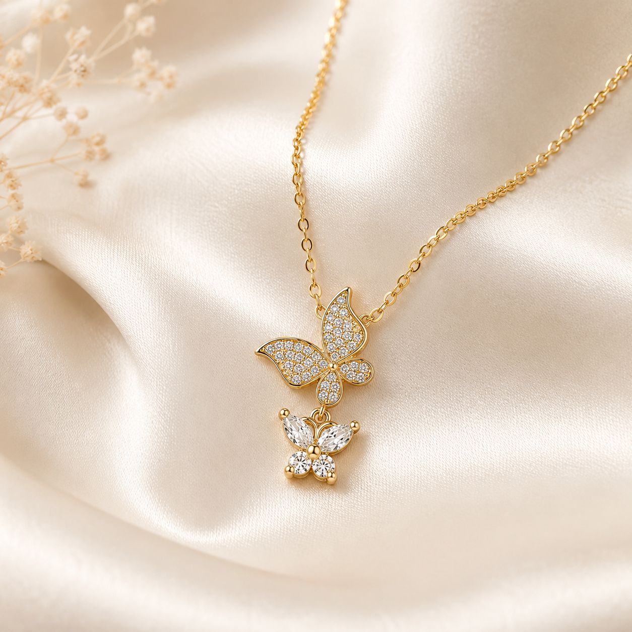 Twinflight Butterfly Necklace