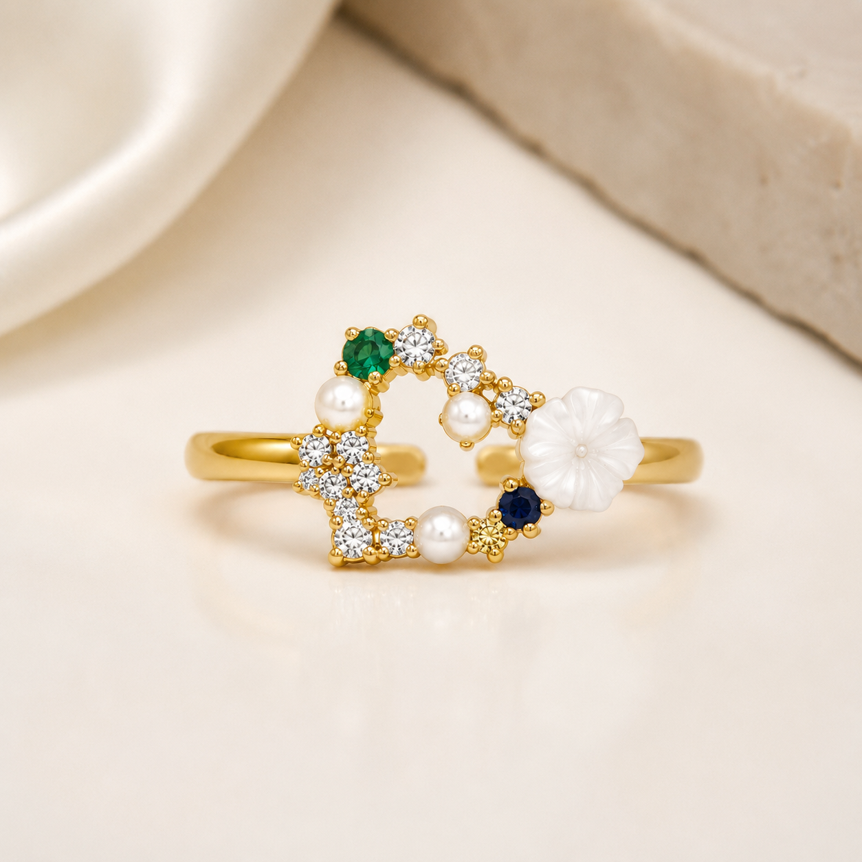 Blooming Heart Ring