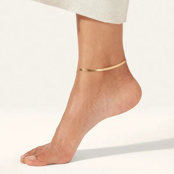 Golden Snake Chain Anklets