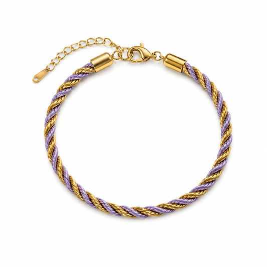 Lavender Twist Bracelet