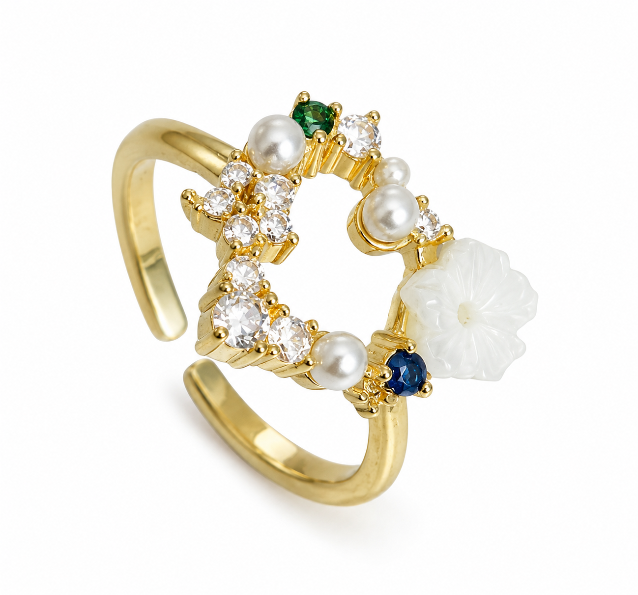 Blooming Heart Ring